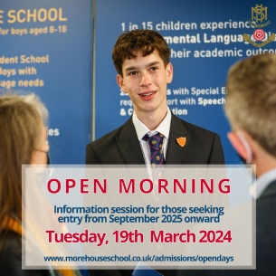 More House School Open Morning 19th March 2024 for September 2025 entry into Years 4-7